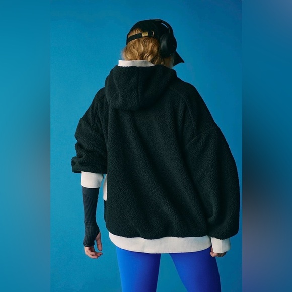 Free People Black and White Hit the Slopes Fleece - Picture 2 of 9